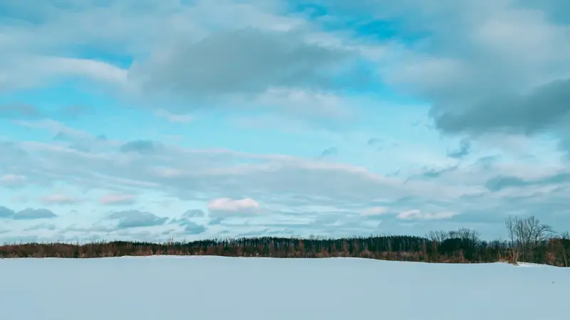 北海道の冬景色